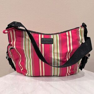🔥Lauren Ralph Lauren Pink Striped Women's Bag🔥